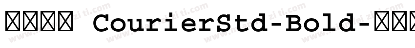 缺少字体 CourierStd-Bold字体转换